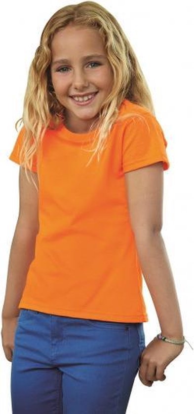 Oranje t-shirt voor meiden 140 (10 jaar) | bol.com