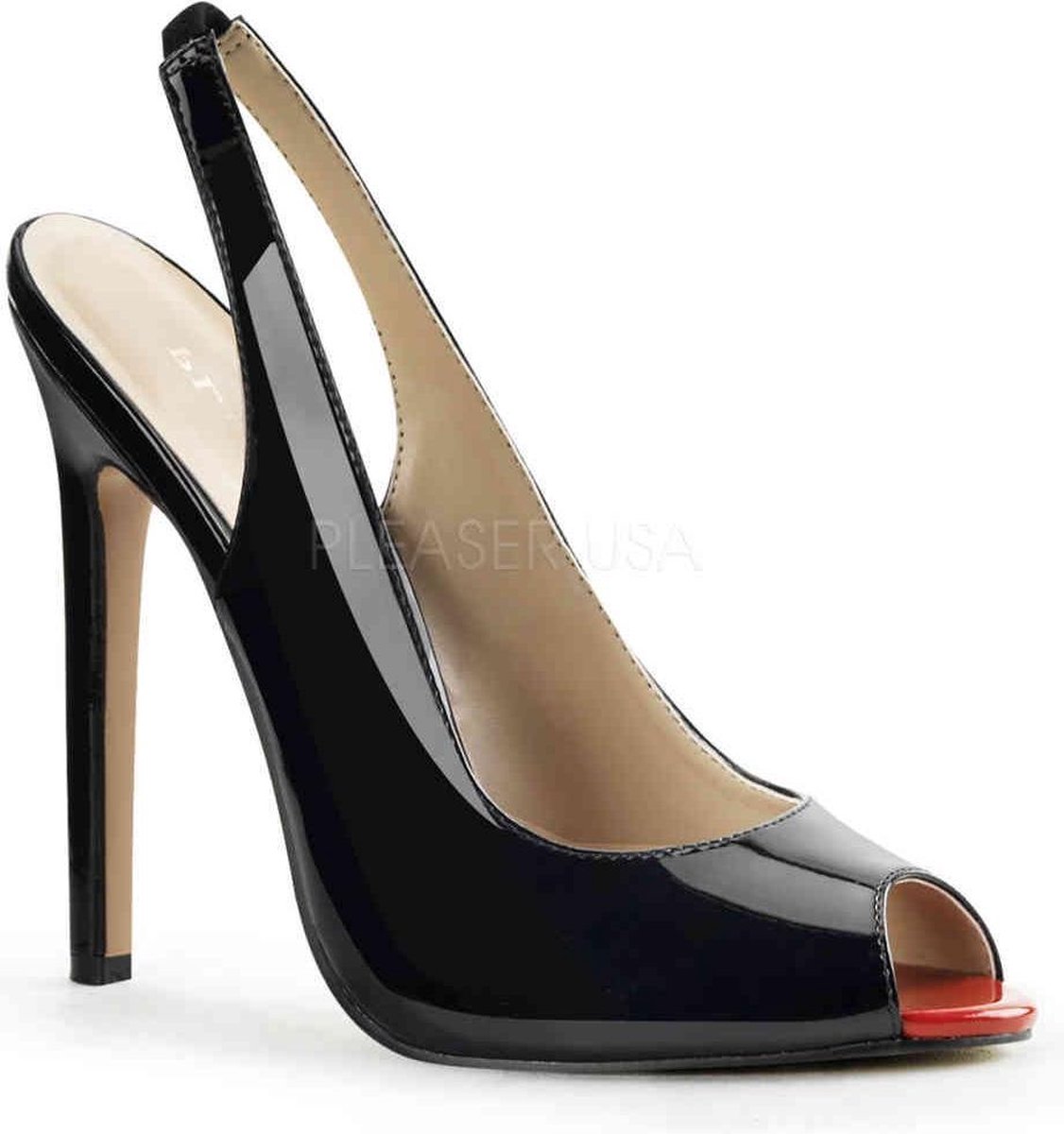 Goedkoopste EU 35 = US 5 | SEXY-08 | 5 Heel Slingback Peep Toe Pump