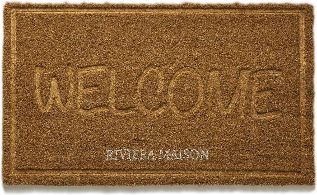 hangen procedure pauze Riviera Maison Welcome Doormat- Deurmat | bol.com