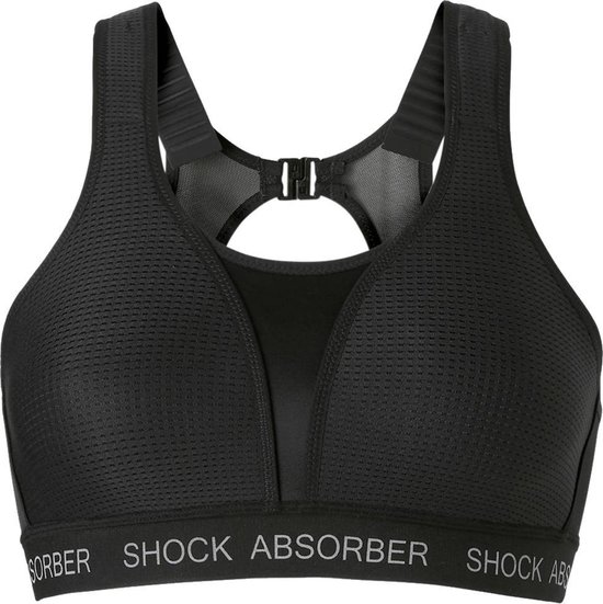Shock Absorber Ultimate Run Bra Padded Sportbeha Dames Black Silver 