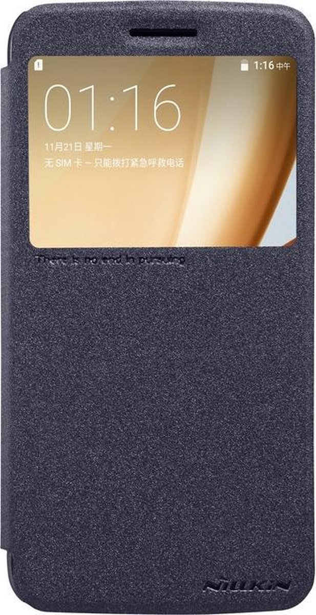 Nillkin New Sparkle S-View Book Case voor Motorola Moto M - Zwart