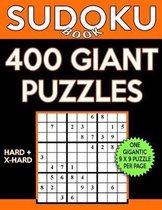 Sudoku Book 400 Giant Puzzles, 200 Hard and 200 Extra Hard