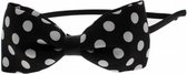 Zac's Alter Ego Haarband Bow with polkadots Zwart