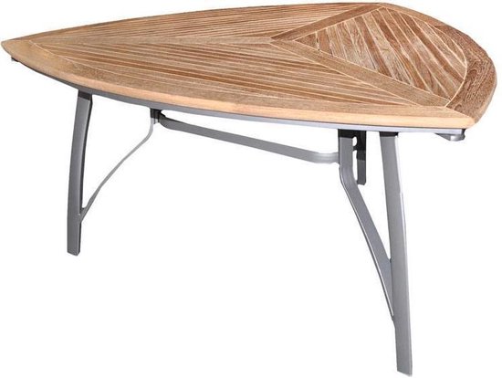 Outdoor Living Tafel Monza silver driehoek 150x150x72cm | bol.com