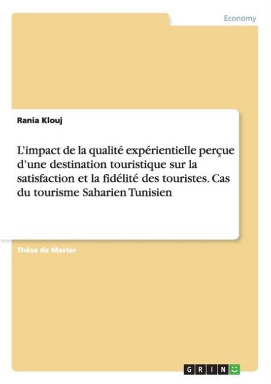 L'impact de la qualité expérientielle perçue d'une destin ... - cover
