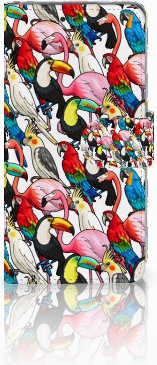 Book Case voor Nokia 3.1 (2018) Telefoonhoesje met Pasjes Birds
