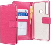 Samsung Galaxy A9 2018 Bookcase hoesje - CaseBoutique - Effen Roze - Kunstleer