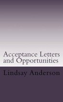 Acceptance Letters and Opportunities