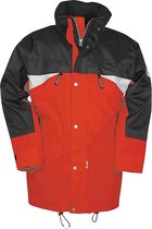 Sioen SEPP zwart/rood | All Seasons Jacket, wind- en waterbestendig | XL