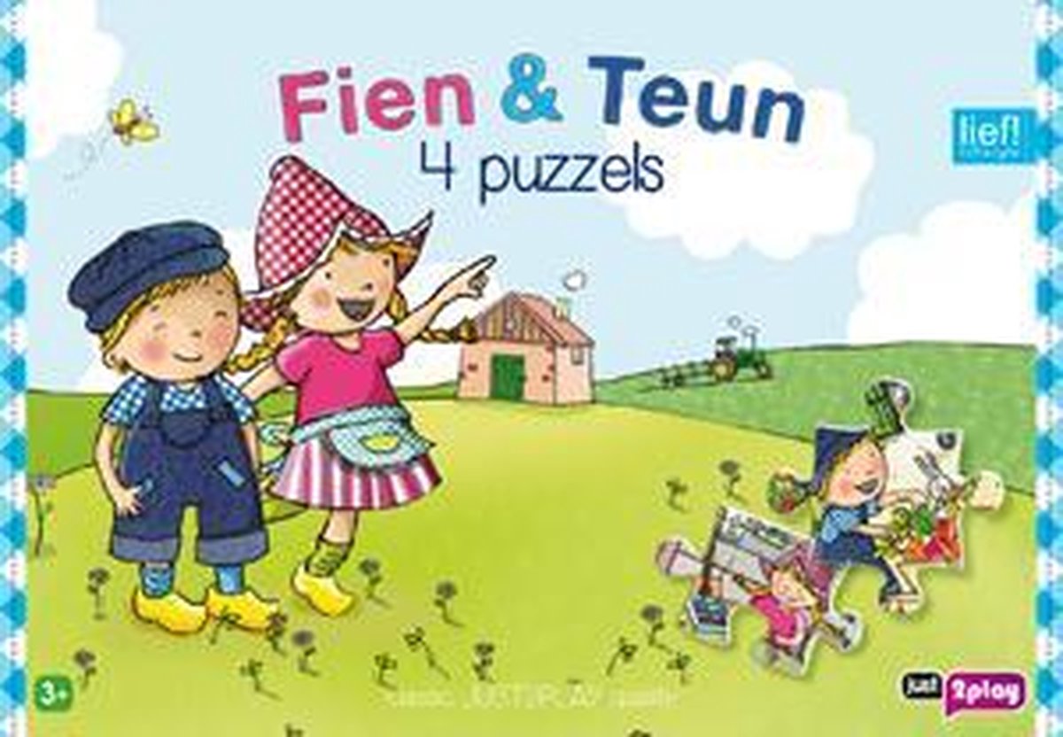 Fien & Teun - Kinderpuzzel - 4 in 1 | bol.com
