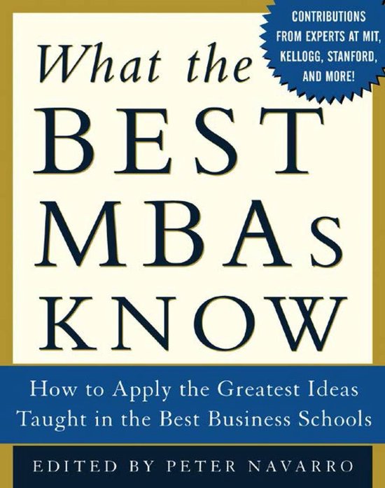What the Best MBAs Know - cover