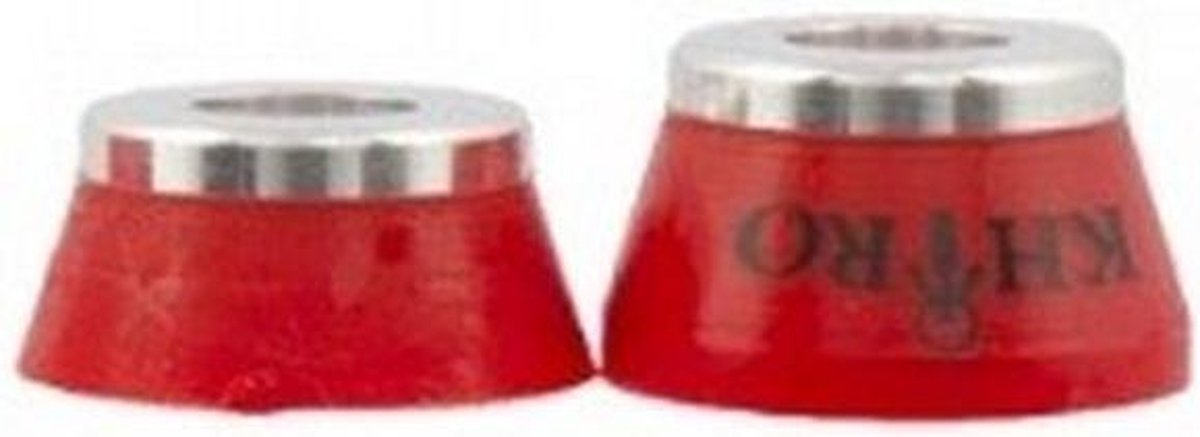 Khiro aluminium insert bushings med soft 90A Rood