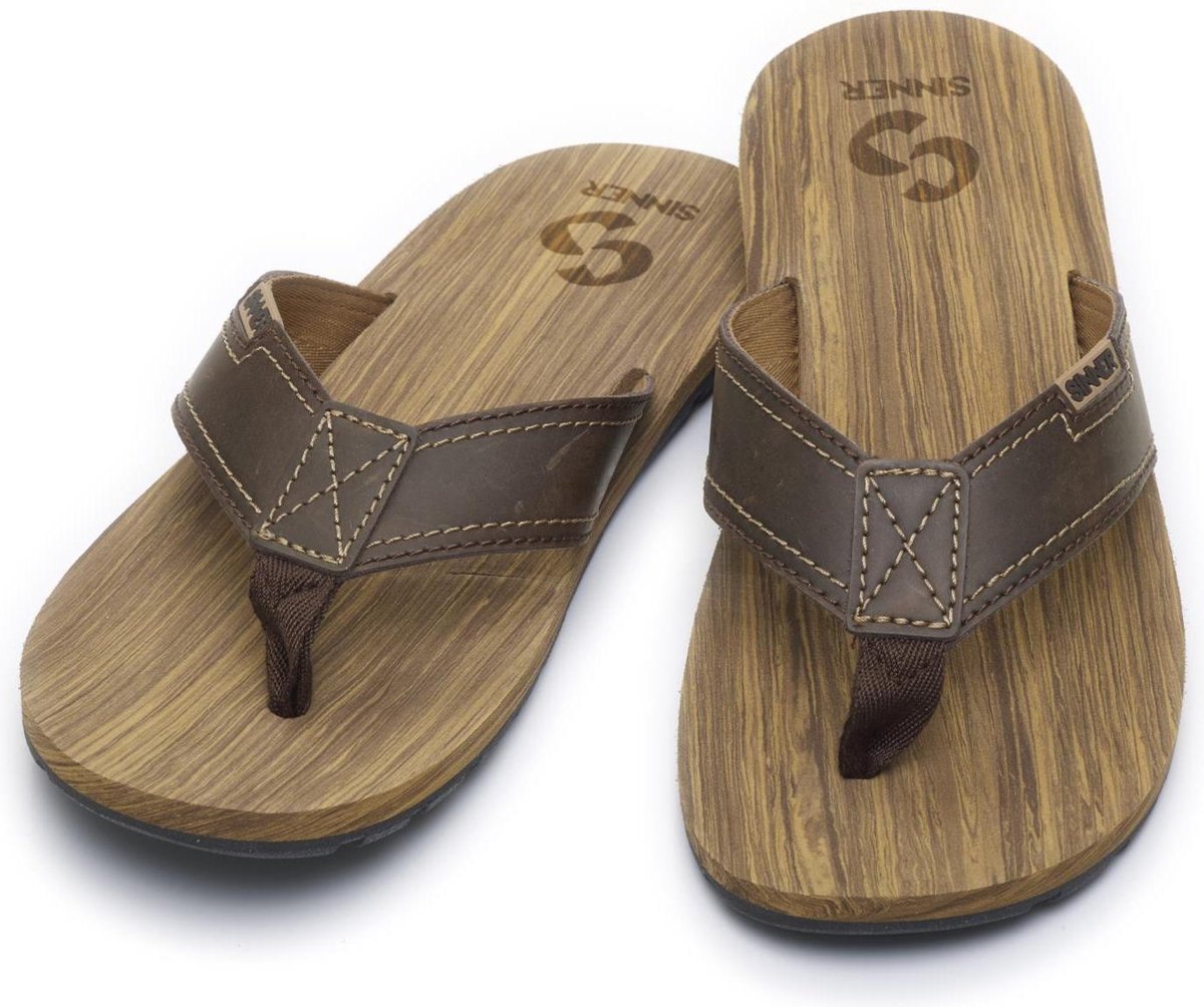 SINNER Canggu Heren Slippers Bruin