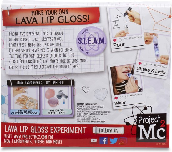 Project mc2 lava lip gloss cheap lab kit