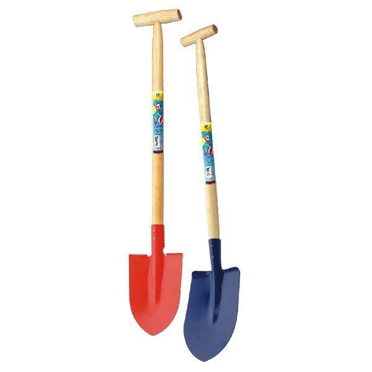 bol.com | Strandschep (punt) 91cm met houten steel en metalen blad
