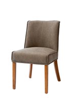 Rivièra Maison Bridge Lane Dining Chair - Eetkamerstoel - Mauve - Katoen/Hout