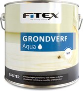 Fitex-Grondverf Aqua-Ral 9016 Verkeerswit 2,5 liter