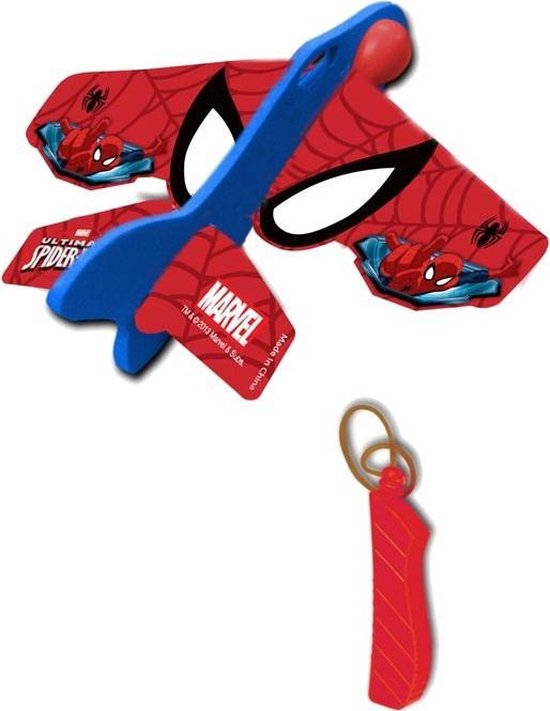 Marvel Katapult Vliegtuig Spider-man 12 Cm Rood/blauw | bol.com