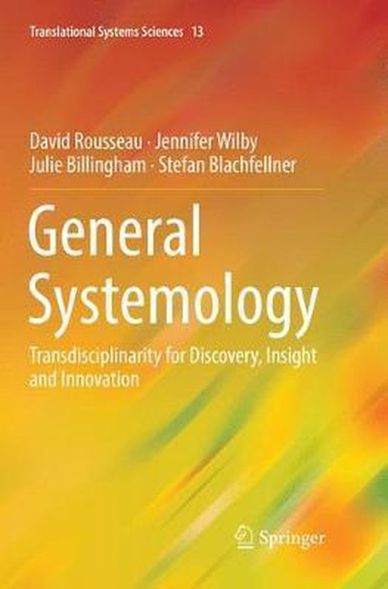 Translational Systems Sciences13- General Systemology - cover