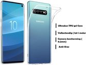 DrPhone Samsung S10 TPU Hoesje – Slim fit Ultra Dun Premium Soft-Gel Case – Transparant