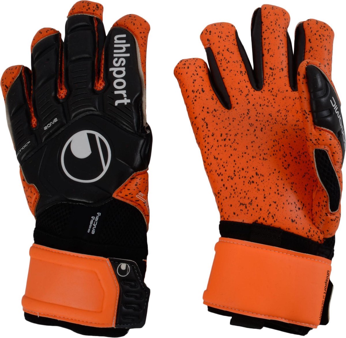 Uhlsport Ergonomic360 Supergrip HN keepershandschoen Keepershandschoenen - Mannen - zwart/wit/oranje