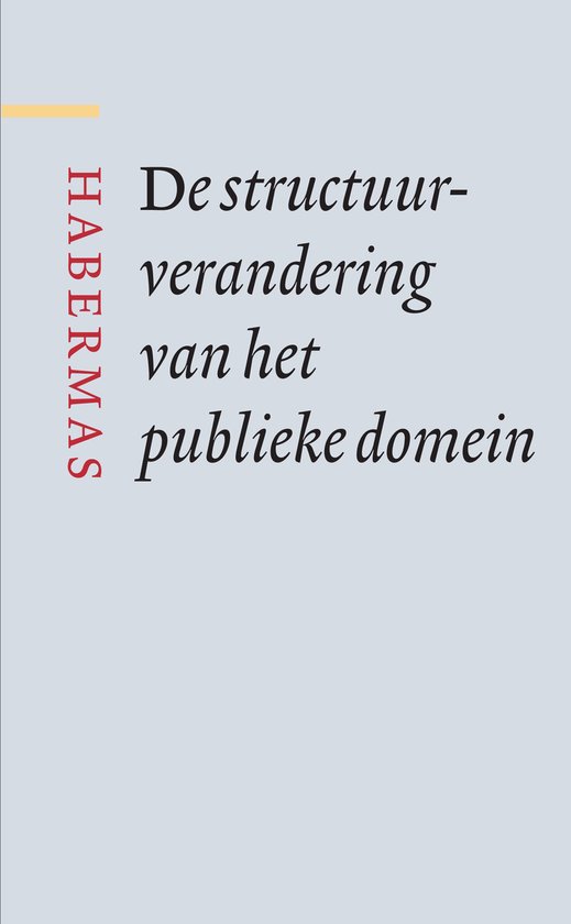 De structuurverandering van het publieke domein - cover