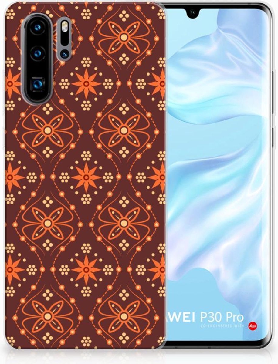Huawei P30 Pro TPU bumper Batik Brown