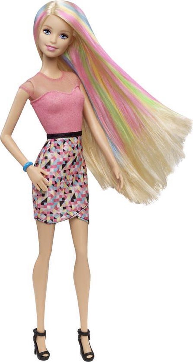Barbie Regenbooghaar - Barbiepop | bol.com