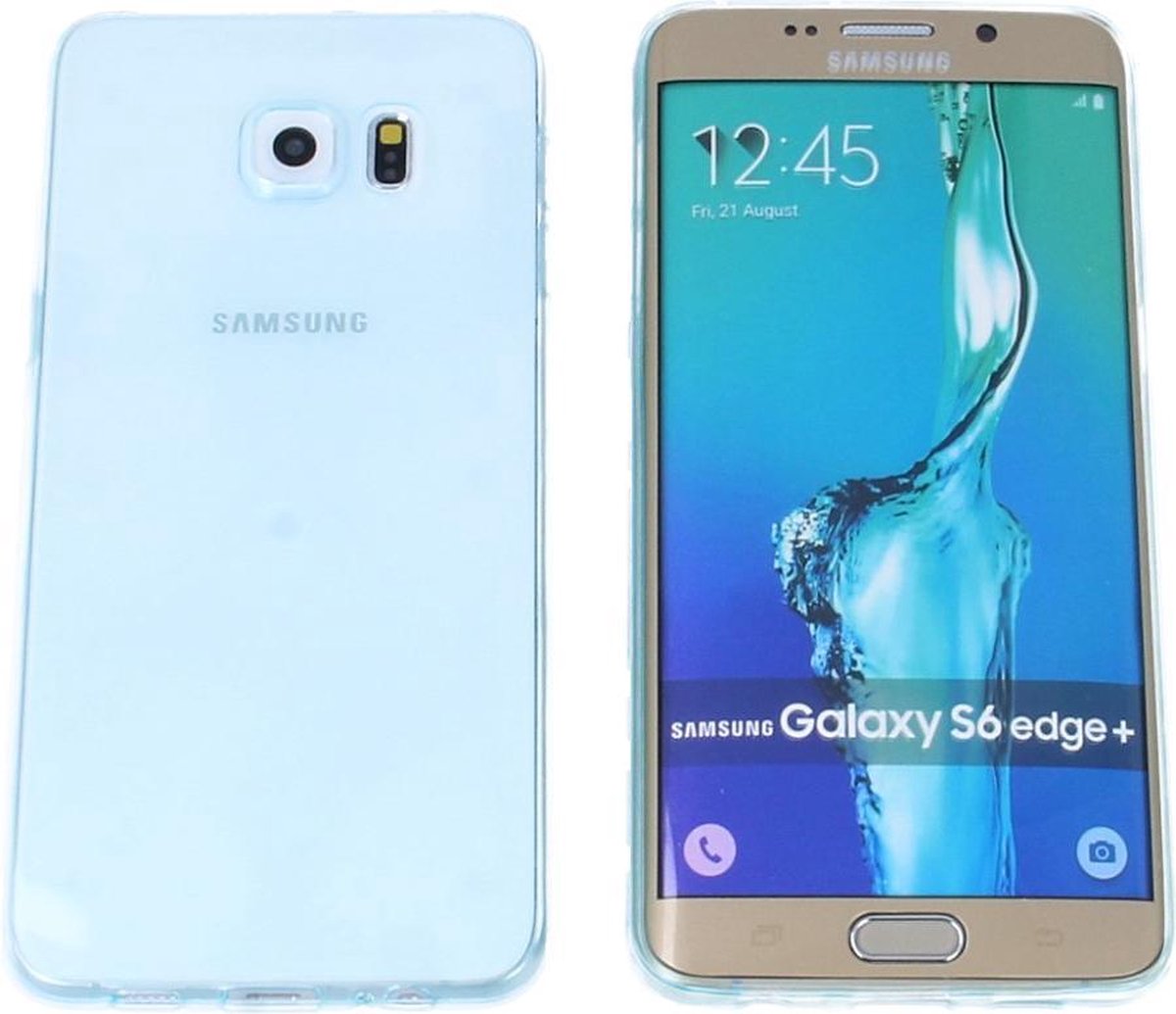 Samsung Galaxy S6 Edge Plus, 0.35mm Ultra Thin Matte Soft Back Skin case Transparant Mint Groen Green