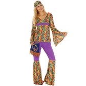 dressforfun - Vrouwenkostuum Hippie S - verkleedkleding kostuum halloween verkleden feestkleding carnavalskleding carnaval feestkledij partykleding - 300942