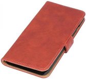 Bark Bookstyle Wallet Case Hoesjes voor Huawei Ascend G7 Rood