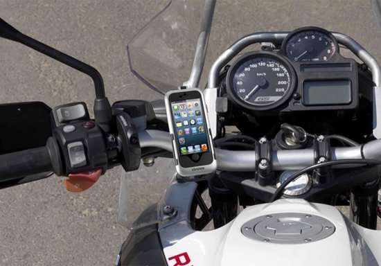Durven huiswerk Tot Interphone - iPhone 5 / 5s / SE Houder Motor Pro Case Stevige Motorhouder  Stuur Zilver | bol.com
