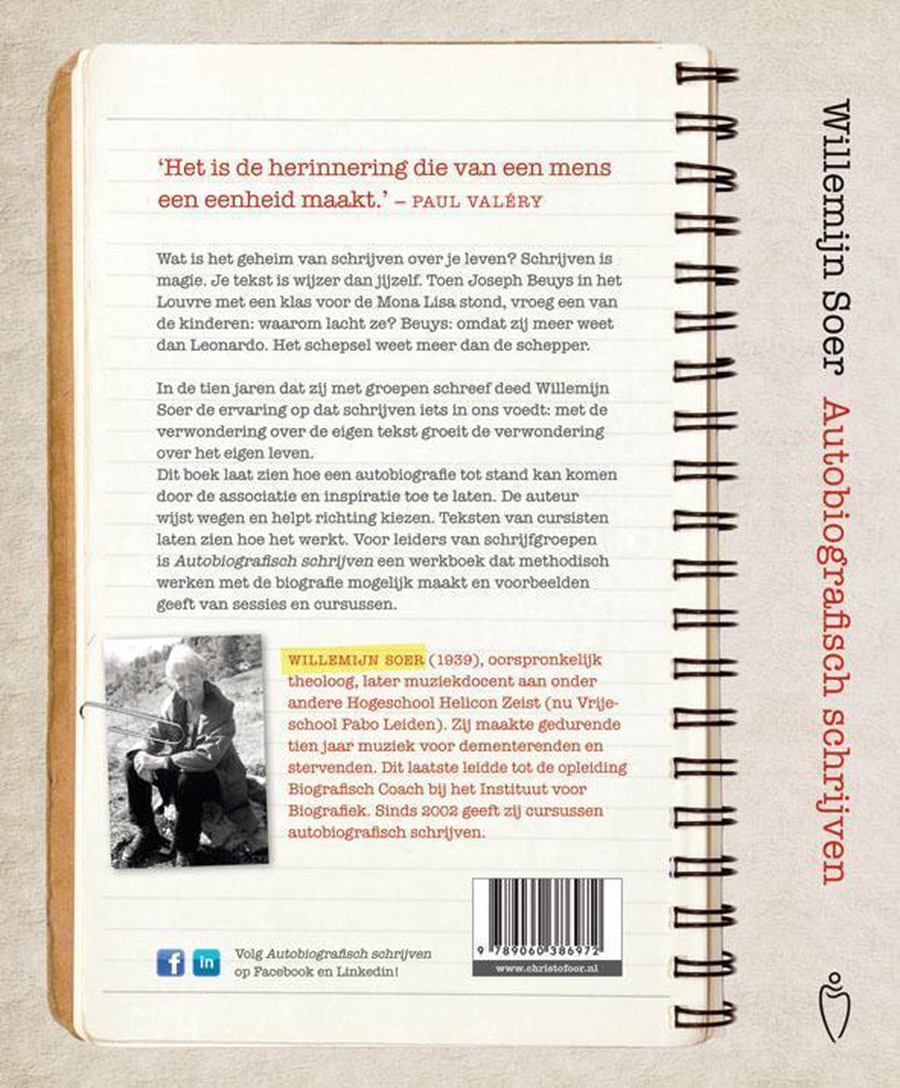 Autobiografisch schrijven - back cover