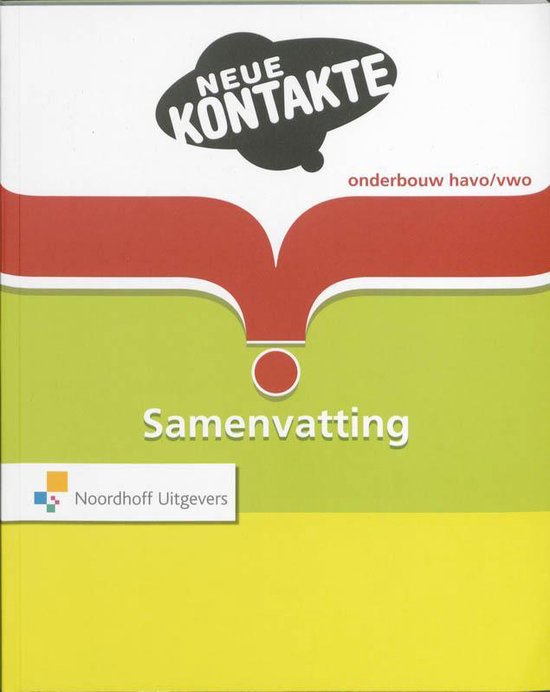 Neue Kontakte Havo/vwo leerjaar 1 t/m 3 Samenvatting - cover