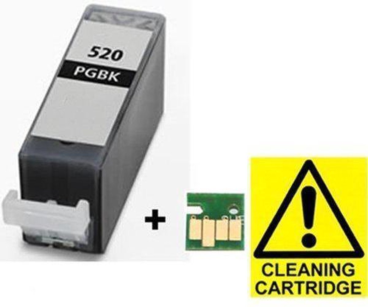 Canon PGI-520BK reinigings-cartridge zwart met chip | bol.com