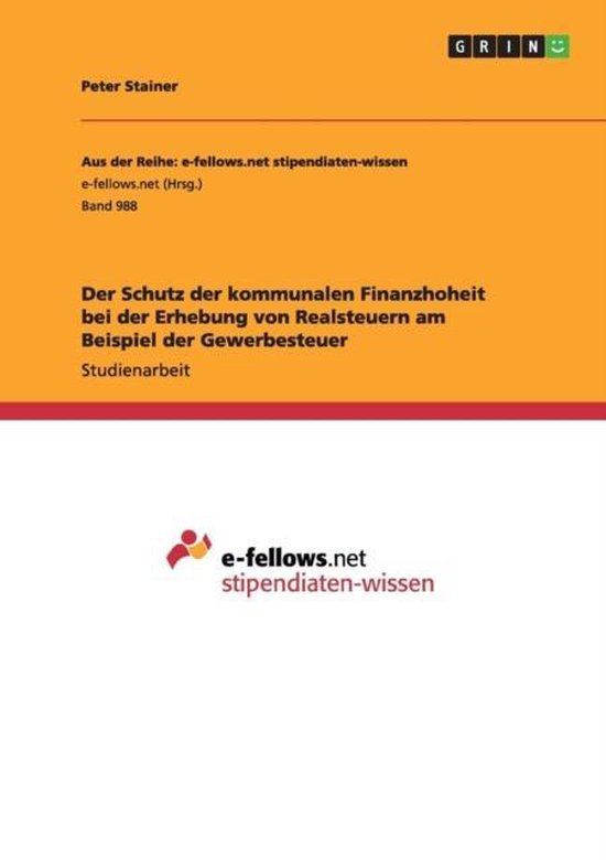 Der Schutz der kommunalen Finanzhoheit bei der Erhebung von  ... - cover