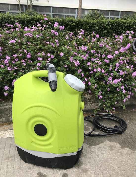 Aqua2go GD73 Mobiele Hogedrukreiniger Accu - Draadloze Hogedrukspuit 17 liter Tank 3 / 9 Bar voor onderweg - Terrasreiniger - Op Mountainbike MTB Fiets Auto Camping Caravan van Aqua2go — afbeelding 2