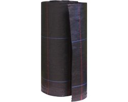 Anti-onkruiddoek antiworteldoek -Gronddoek tegen onkruid - 100 gr p/m² - 1.05 x 100 m ZWART