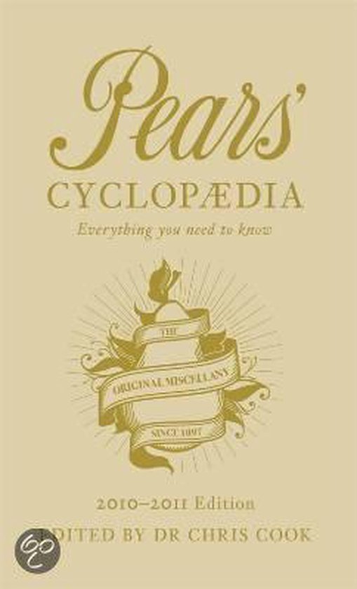 Pears' Cyclopaedia, Chris Cook 9781846142932 Boeken