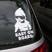 Baby on board sticker  Autosticker Babysticker auto 14x10cm