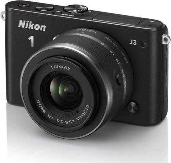 Nikon 1 J3 + 1 NIKKOR VR 10-30mm - Systeemcamera - Zwart