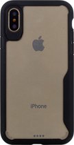 Shop4 - iPhone X Hoesje - Bumper Back Case Zwart