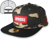 Creepz Snapback Cap Original Logo Camo