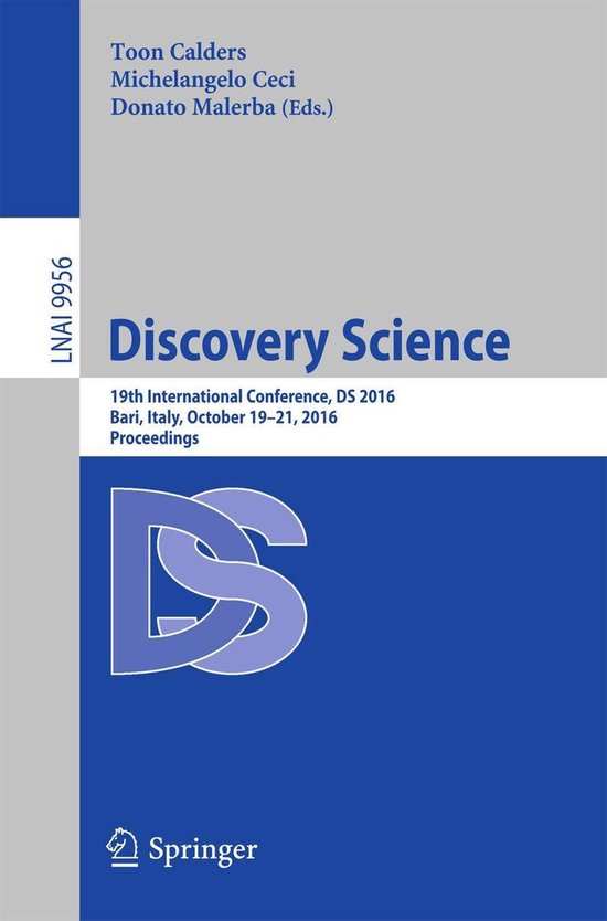 Springer Nature Proceedings Computer Science - Discovery Sci ... - cover