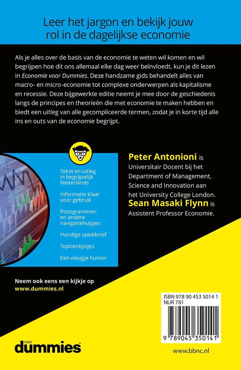 Voor Dummies - Economie voor Dummies - back cover