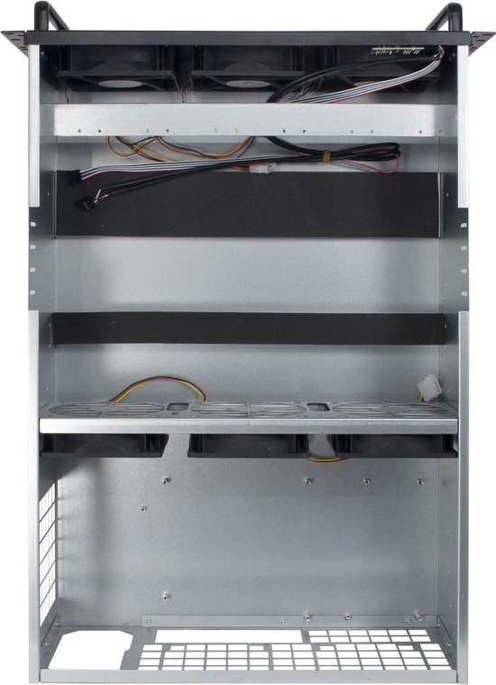 Inter-Tech 88887236 computerbehuizing Rack Zwart, Grijs