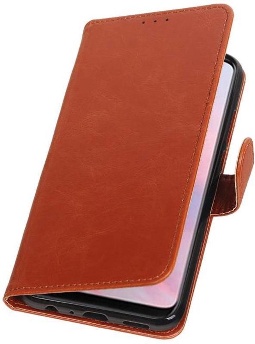 Bruin Pull-Up Booktype Hoesje voor Huawei Y9 2019
