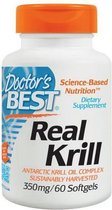 Real Krill Olie, 350 mg - 60 Softgel Capsules - Doctor's Best - Visolie - Voedingssupplement