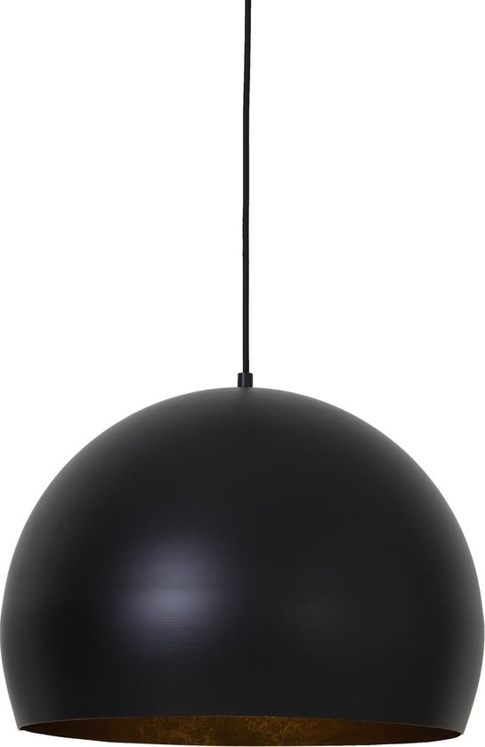 Lampe à Suspension Light & Living Jaicey - Noir / Or - Ø45 x 32,5cm
