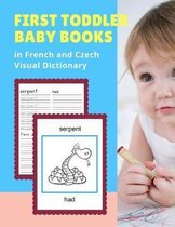 First Toddler Baby Books in French and Czech Visual Dictionary